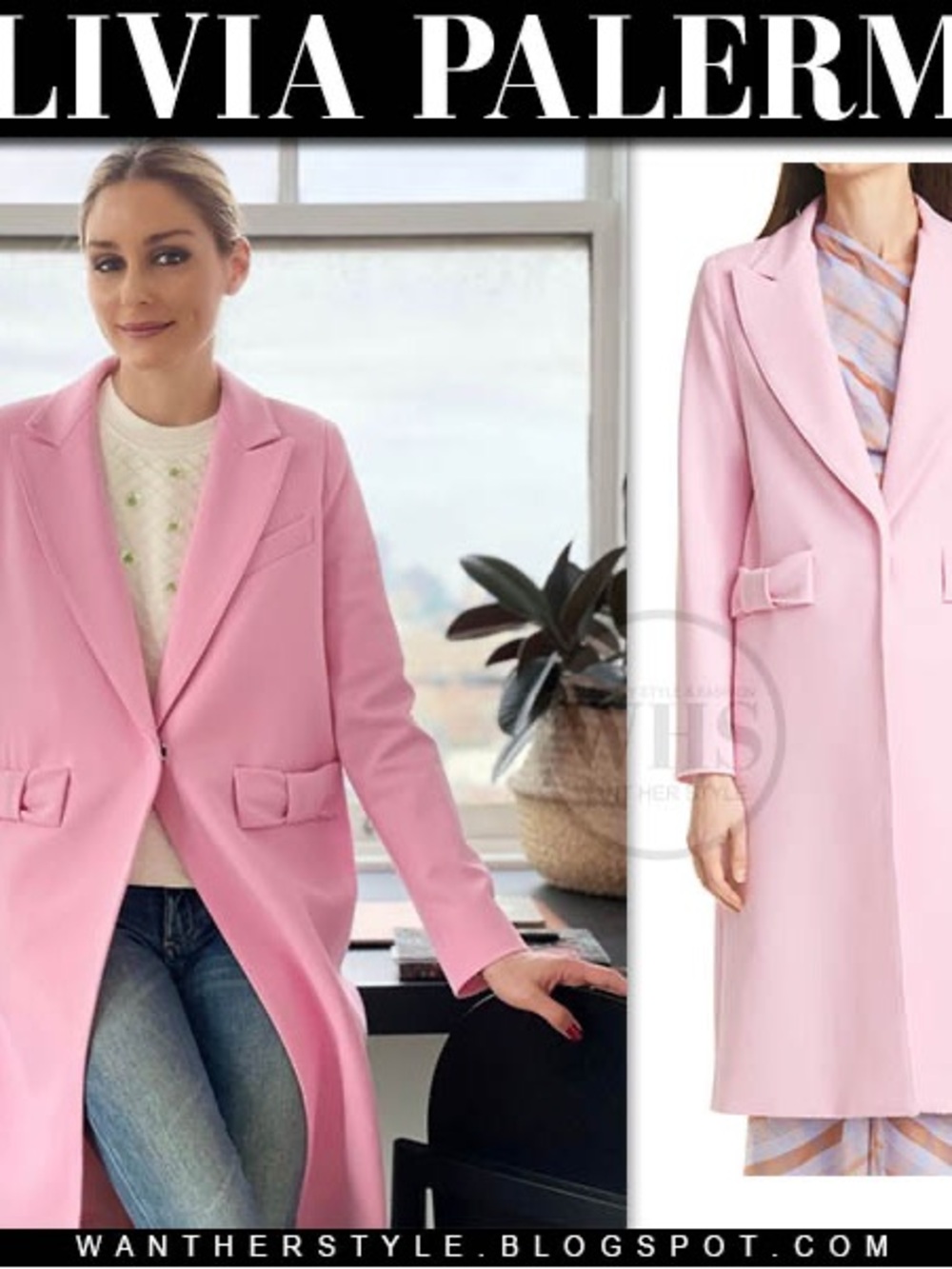 Smythe Pink Bow Coat